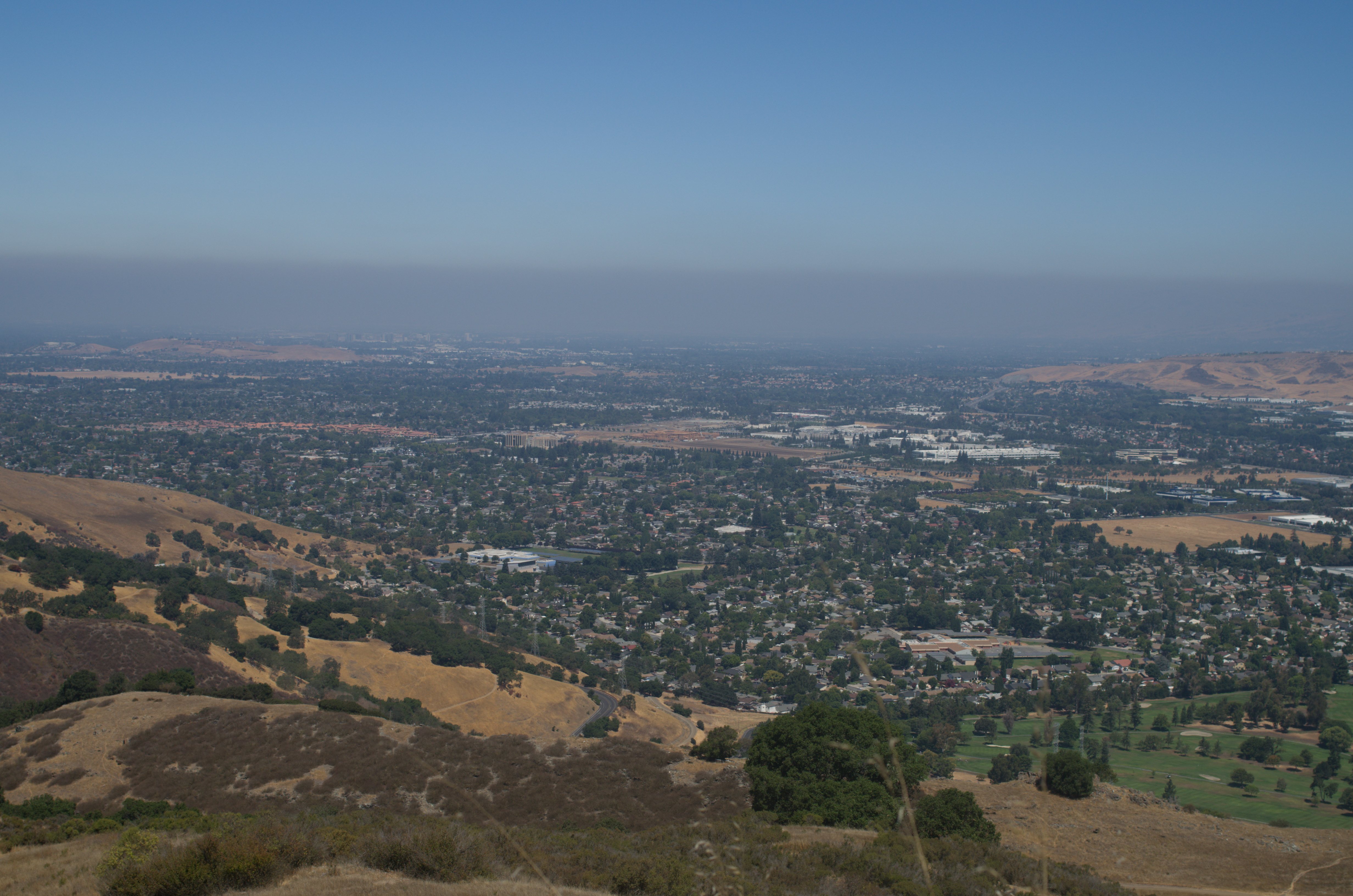Hazy view of San Jose